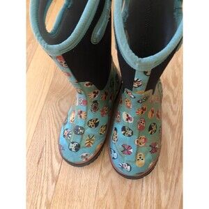 Bogs Waterproof Kids Boots Size 2 K Classic Mask Theme Pre-owned pull-on